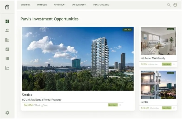 Parvis investment opportunities portal